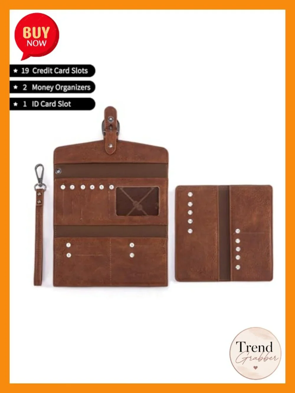 Montana West Wrangler Western Wristlet RFID Wallet with Detachable Card Holder